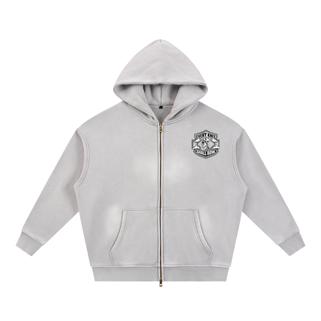 Faded zip up