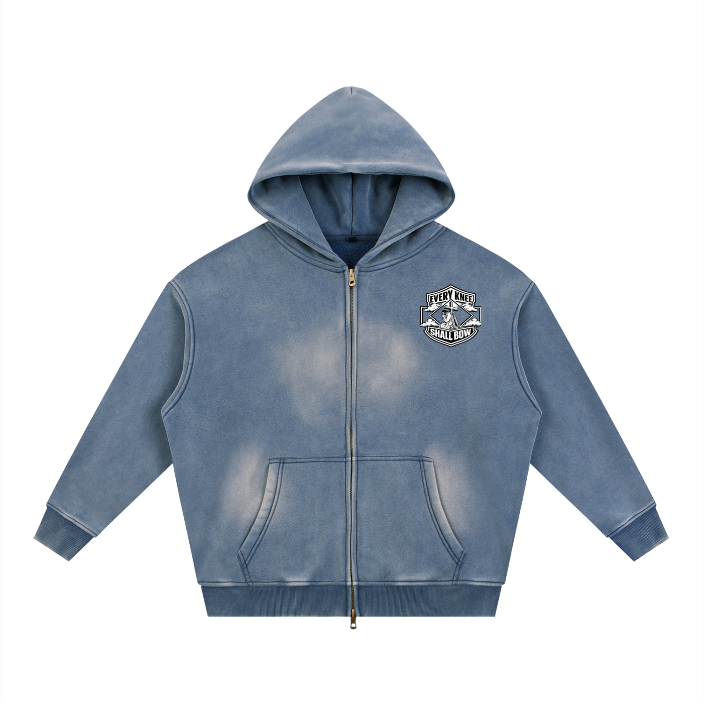 Faded zip up