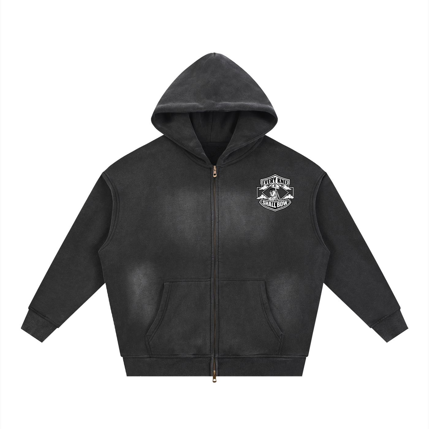 Faded zip up