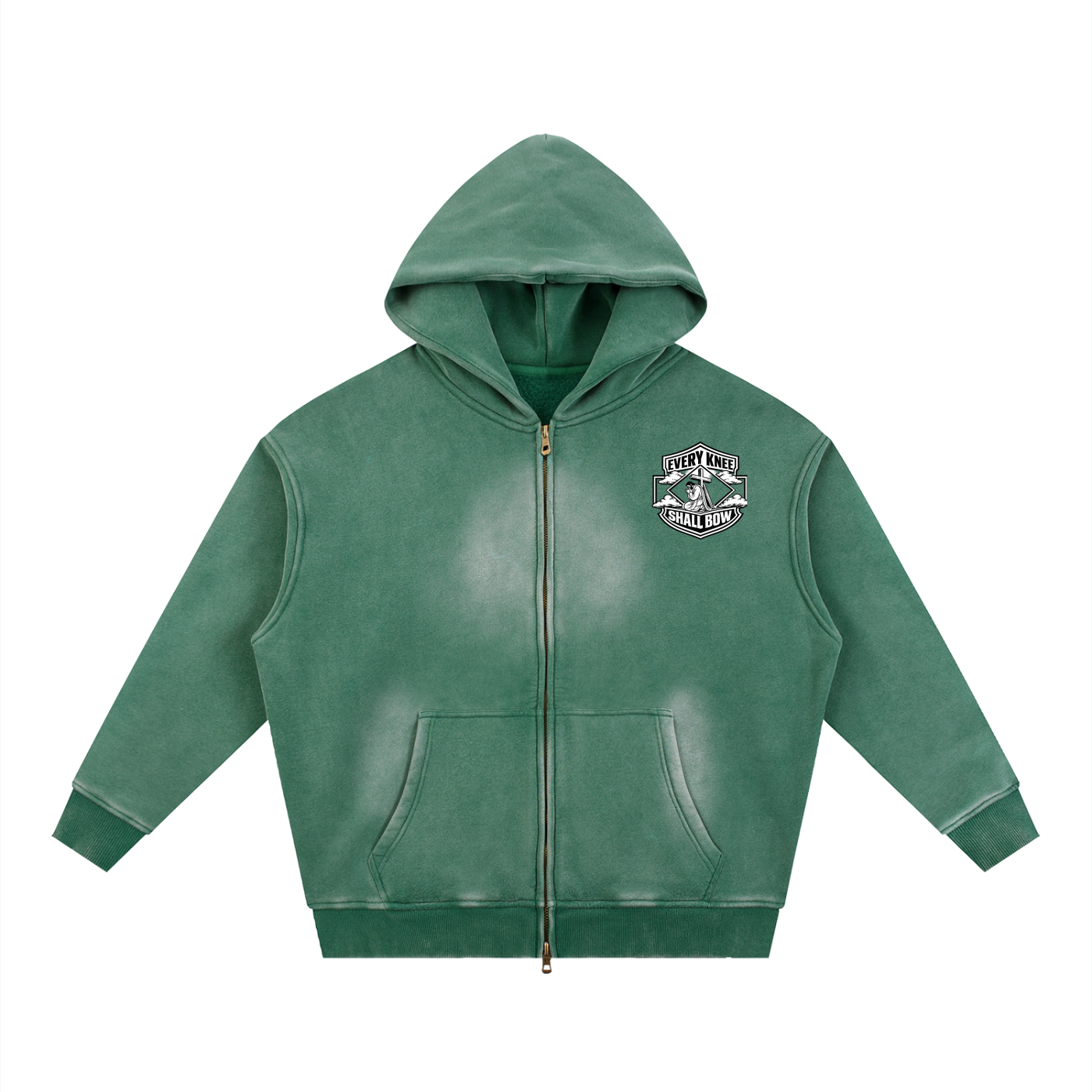 Faded zip up